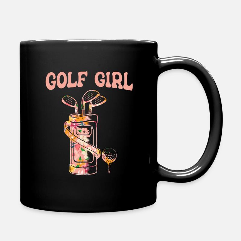 Golf Golfer Golfspieler Golfen Golfplatz - Tasse einfarbig - Schwarz