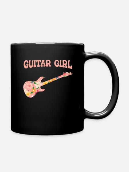 Electric Guitar Electric Guitar Guitarist Guitar - Full Colour Mug - black