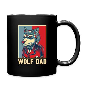 Wolf - Full Colour Mug - black - Right