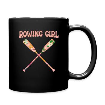 Rowing Rowing Rowing Boat Rowing - Full Colour Mug - black - Right