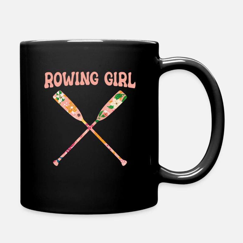 Rudersport Ruderer Ruderboot Rudern - Tasse einfarbig - Schwarz