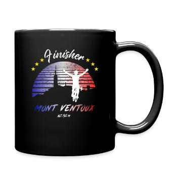 Road bike and cycling Mont Ventoux: Finisher ! - Full Colour Mug - black - Right