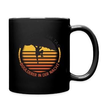 Bouldern - Tasse einfarbig - Schwarz - Rechts