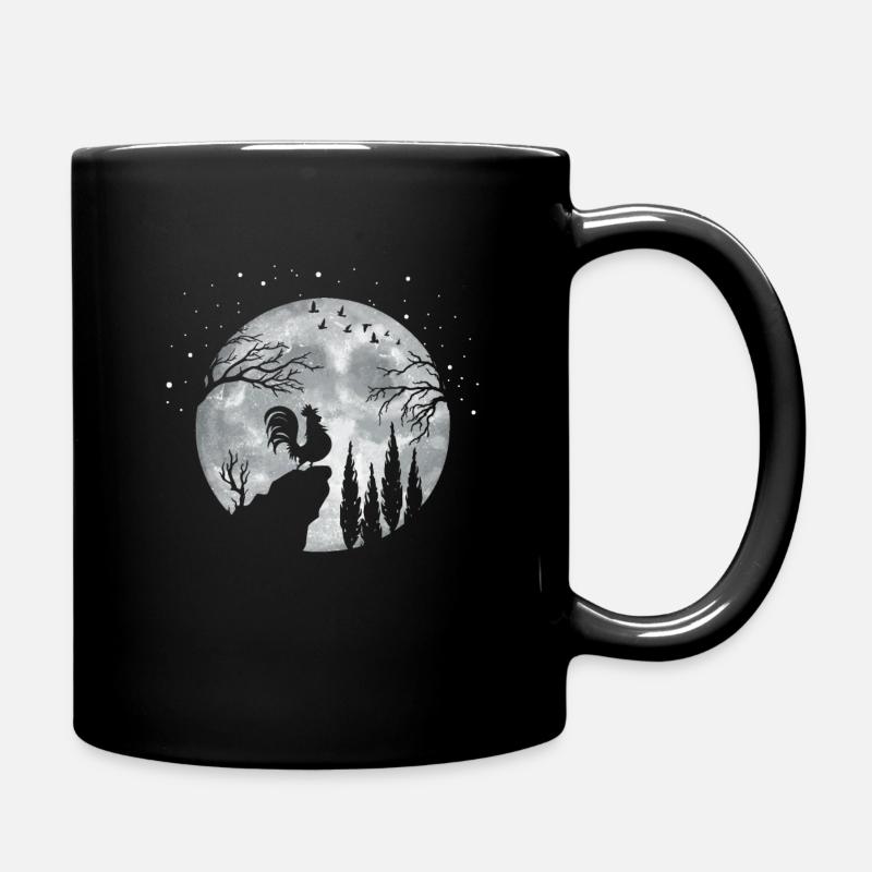 Hahn Gockel - Tasse einfarbig - Schwarz