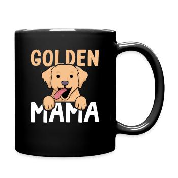 Goldene Mama Golden Retriever - Full Colour Mug - black - Right