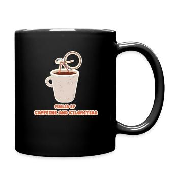 Vélo de route Vélo de route Cyclisme Cycliste - Mug uni - noir - Droite