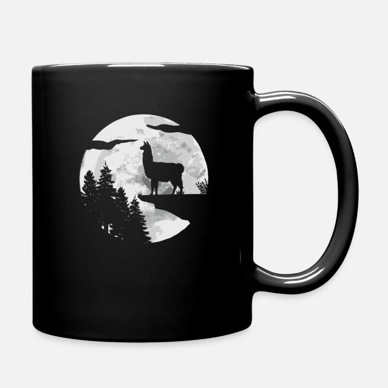 Lama Llama Alpaka - Tasse einfarbig - Schwarz