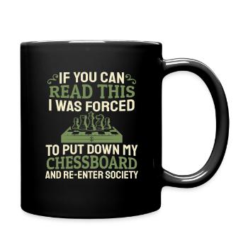 Chess chess piece - Full Colour Mug - black - Right