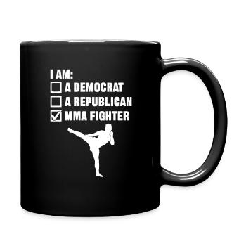 MMA Mixed Martial Arts - Tasse einfarbig - Schwarz - Rechts