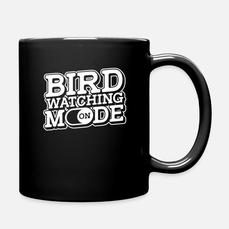 Vogelbeobachter Vögel Beobachten Ornithologe - Tasse einfarbig - Schwarz