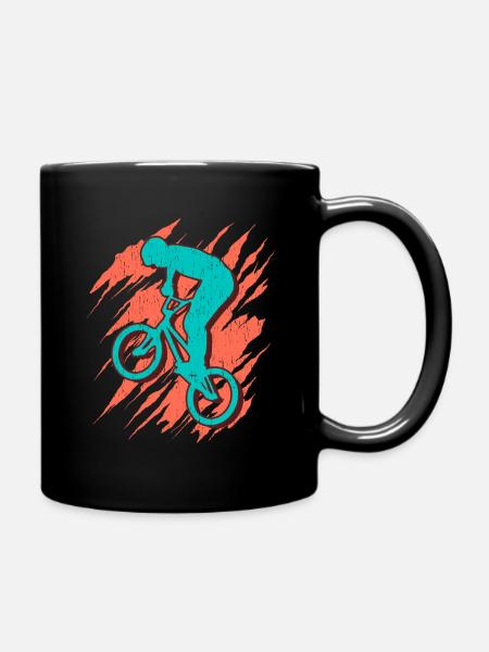 BMX Bicycle Motif Garçons Freestyle BMX Enfants - Mug uni - noir