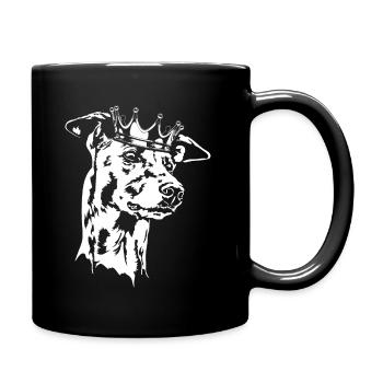 GREYHOUND Crown Dogs Greyhound Wilsigns - Full Colour Mug - black - Right