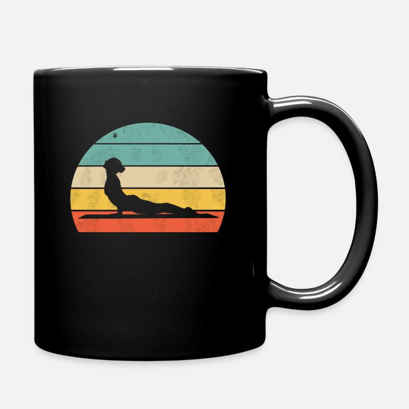 Yoga Pose - Tasse einfarbig - Schwarz