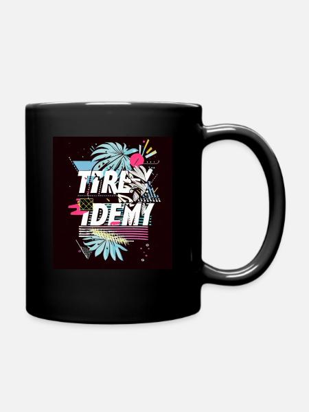 Retro Feuerwerk - Tasse einfarbig - Schwarz