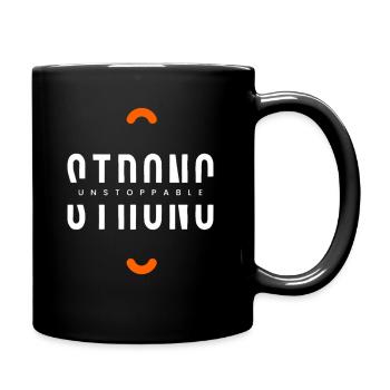 Power - Tasse einfarbig - Schwarz - Rechts