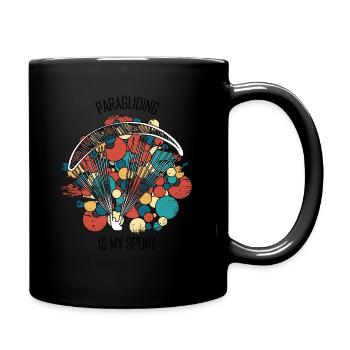 Parapente Gleitschirm Paragleiter Parapente - Mug uni - noir - Droite