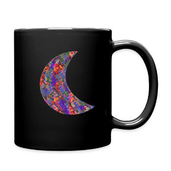 Bright moon - Full Colour Mug - black - Right