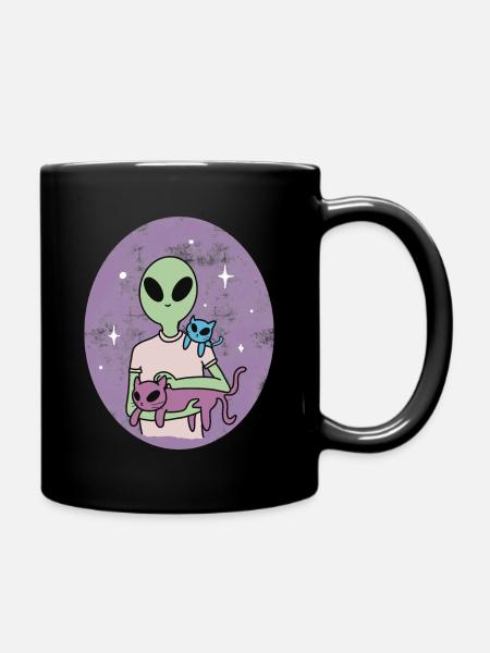 Alien mignon - Mug uni - noir