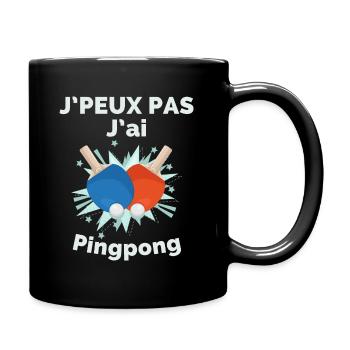 I can't I have pingpong - Full Colour Mug - black - Right