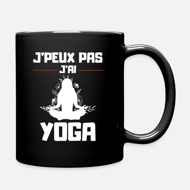 J'Peux pas j'ai Yoga - Mug uni - noir