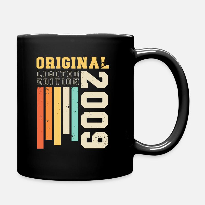 Original 2009 Jahrgang Retro Geburtstag Geschenk - Tasse einfarbig - Schwarz