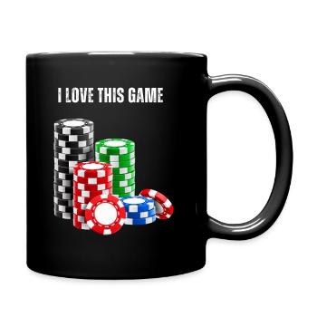 I love this game - Tasse einfarbig - Schwarz - Rechts