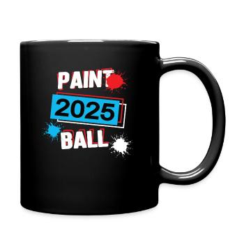 Paintball 2025 Paintballer Paintballspieler Spiel - Tasse einfarbig - Schwarz - Rechts