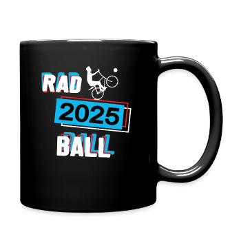 Radball 2025 Radballer Radballspieler Spieler - Tasse einfarbig - Schwarz - Rechts