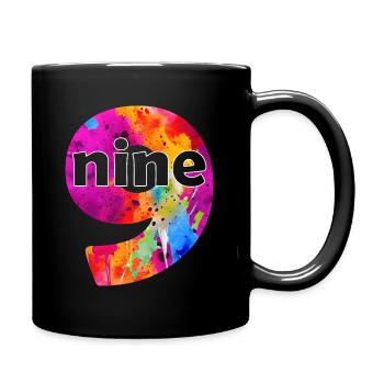 NEUF 9 ANS GARÇON 9E ANNIVERSAIRE - Mug uni - noir - Droite