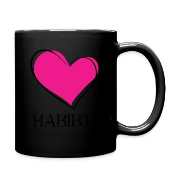 Habibti - My Love - Tasse einfarbig - Schwarz - Rechts