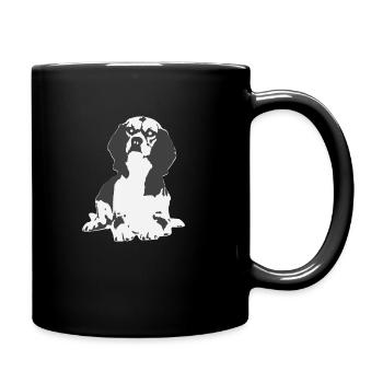 dog dogs puppy dog gift idea dogover - Full Colour Mug - black - Right
