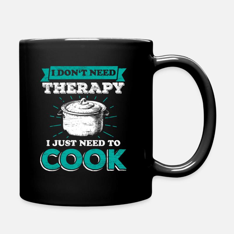 Koch kochen - Tasse einfarbig - Schwarz
