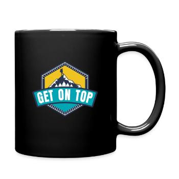 Randonnée alpinisme cadeau plein air - Mug uni - noir - Droite