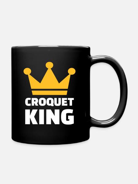 Croquet King - Tasse einfarbig - Schwarz