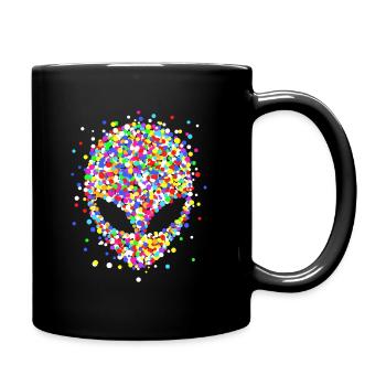 Confetti alien - Full Colour Mug - black - Right