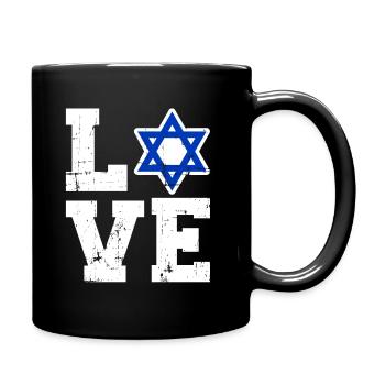 Israel - Tasse einfarbig - Schwarz - Rechts