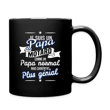 PAPA et MOTARD - Mug uni - noir - Droite