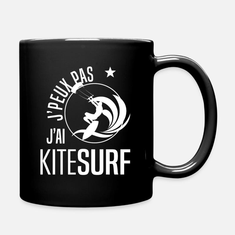 kitesurf - Mug uni - noir