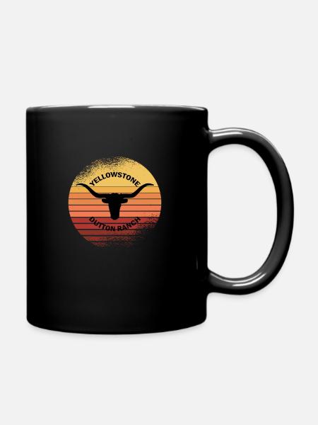 Ranch Yellowstone millésime - Mug uni - noir