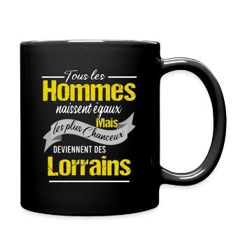 Lorrain de Lorraine cadeau humour - Mug uni - noir - Droite
