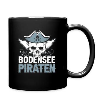 Bodensee Piraten Bodenseepirat Bodensee Geschenk - Tasse einfarbig - Schwarz - Rechts