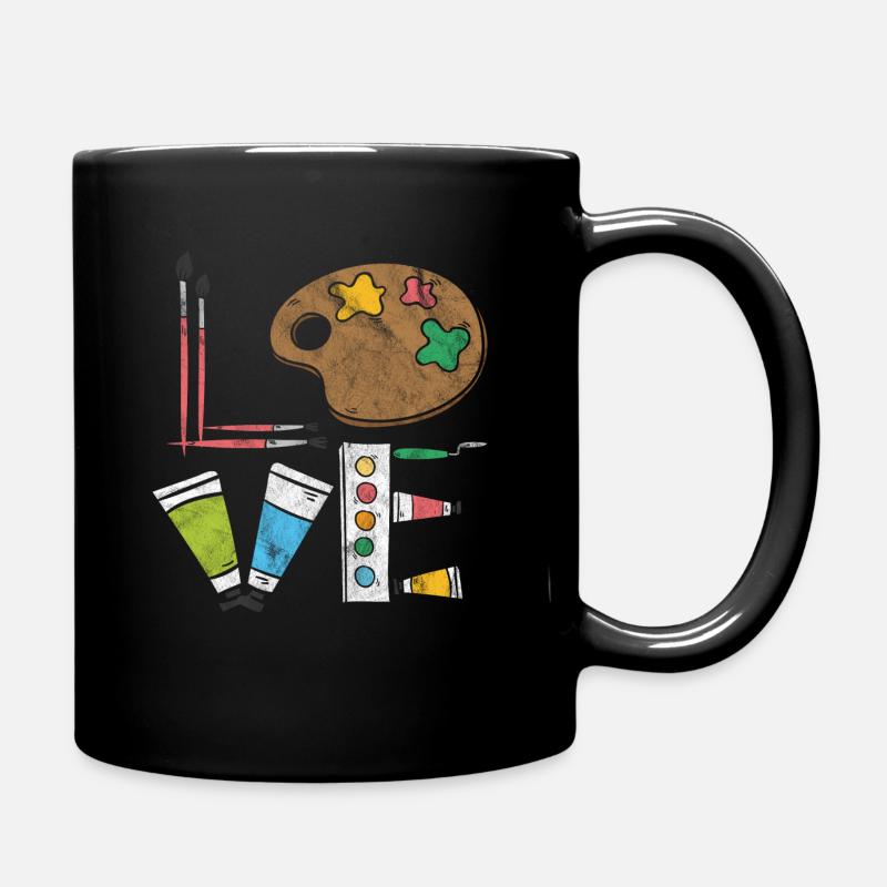 Kunst - Tasse einfarbig - Schwarz