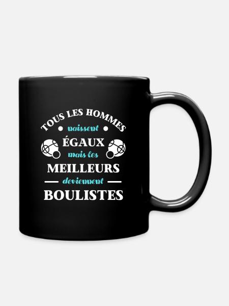 t shirt humour petanque meilleurs boulistes cadeau - Mug uni - noir