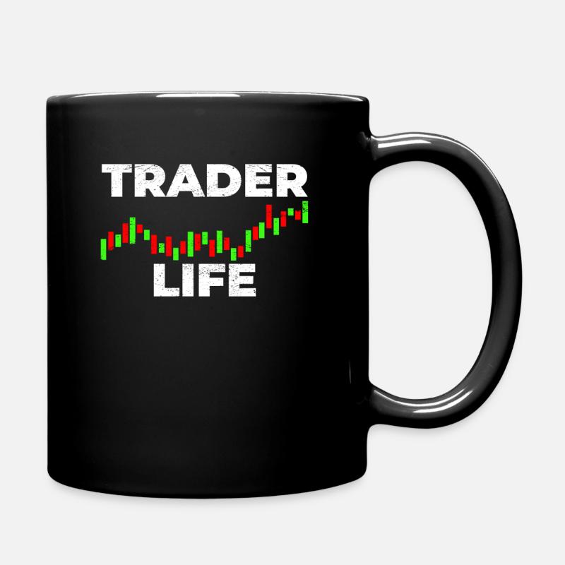 Day Trading Börse Trader - Tasse einfarbig - Schwarz