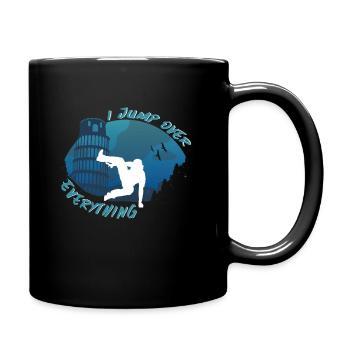 Je sauter Sur Tout Parkour Sports de roue libre - Mug uni - noir - Droite