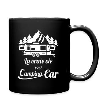 Camping-car camping car - Mug uni - noir - Droite