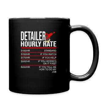 Car Detailer America Flag Car Detailing Expert - Full Colour Mug - black - Right