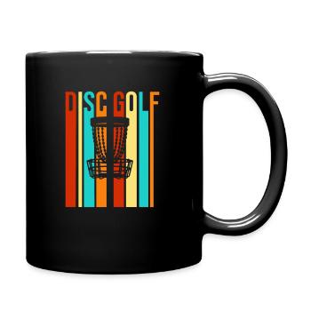Drôle rétro-golf Rétro Frisbee - Mug uni - noir - Droite