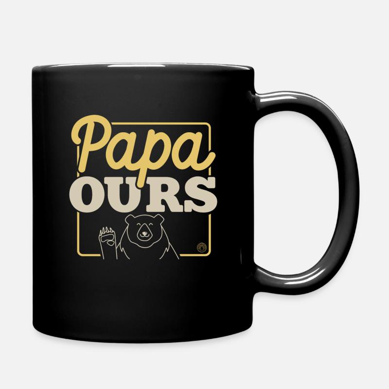 Papa ours 1 - Mug uni - noir