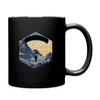 skydiving lovers and parachuting fans - Mug uni - noir - Droite